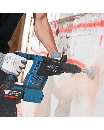 Акумуляторний перфоратор Bosch GBH 18V-26 F Professional, 2 акб 18V 6Ah і з/в GAL 1880 CV, у кейсі + швидкозатискний патрон