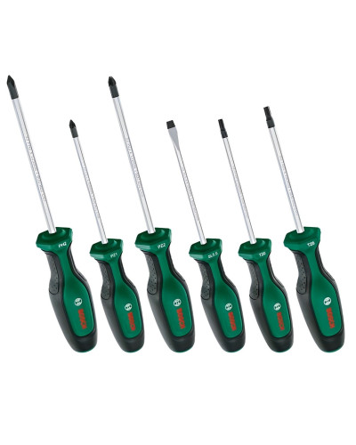 Набір викруток Bosch SL/PH/PZ/TХ з магнітизатором, 6 шт