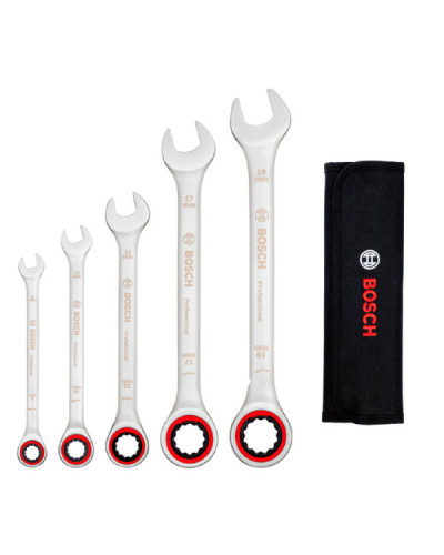 Набір гайкових ключів Bosch Professional в сумці, 5 шт
