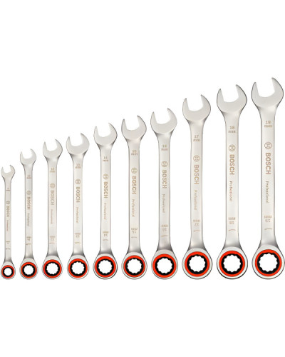 Набір гайкових ключів Bosch Professional, 10 шт