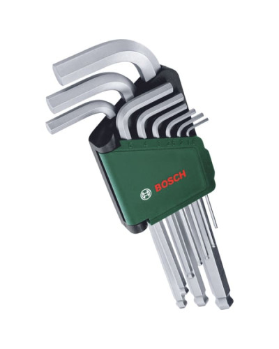 Набор шестигранных ключей Bosch, 9 шт