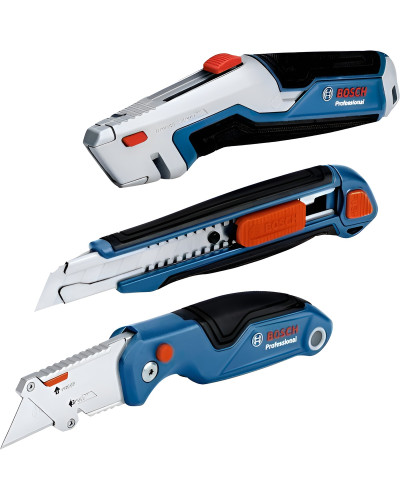 Набір будівельних ножів Bosch Professional, 3 шт
