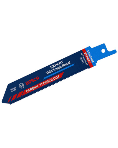 Пиляльне полотно Bosch Expert Thin Tough Metal S522EHM, 18 TPI, 115 мм, 1 шт