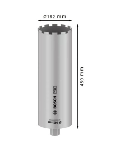 Алмазная коронка Bosch Standard for Concrete 1 1/4" UNC, 162x450 мм