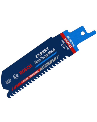 Пиляльне полотно Bosch Expert Thick Tough Metal S555CHC, 8 TPI, 100 мм, 1 шт