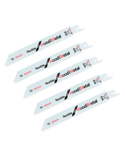 Пиляльне полотно Bosch S 922 HF, 10 TPI, 5 шт