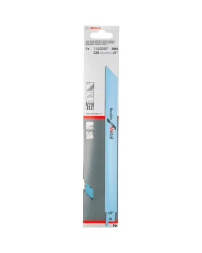 Пиляльне полотно Bosch S 1122 EF, 18TPI, 5 шт