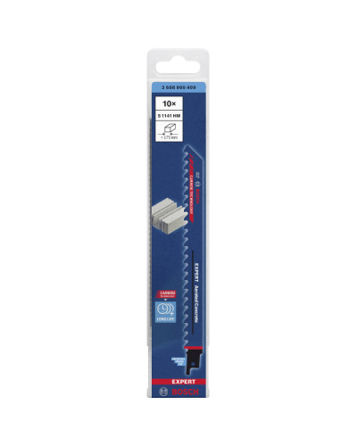 Пиляльне полотно для газобетону Bosch Expert Aerated Concrete S 1141 HM 225 мм, 10 шт