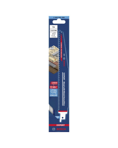Пиляльне полотно Bosch Expert Wood with Metal Demolition S 1167 XHM, 225 мм