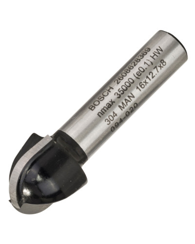 Галтельная фреза Bosch 8х8х16х12.4х45 мм