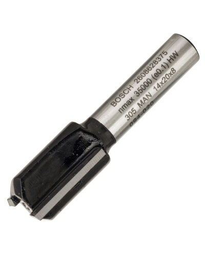 Пазовая прямая фреза Bosch 8х14х19.6х51 мм