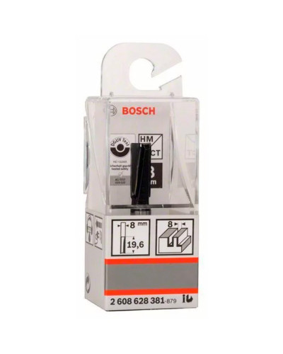 Пазова пряма фреза Bosch 8х8х19.6х51 мм