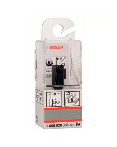 Пазовая прямая фреза Bosch 8х12х19.6х51 мм