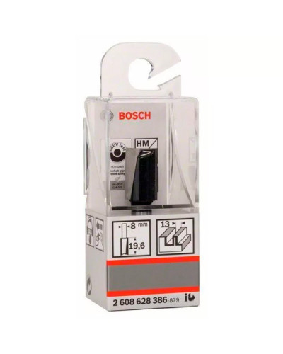 Пазовая прямая фреза Bosch 8х12х19.6х51 мм