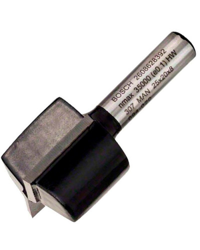 Пазовая прямая фреза Bosch 8х25х19.6х51 мм