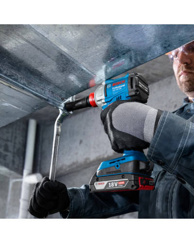Аккумуляторный ударный гайковерт Bosch GDX 18V-285 Professional,  2 акб GBA 18V 4.0Ah и з/у GAL 18V-40 в L-BOXX