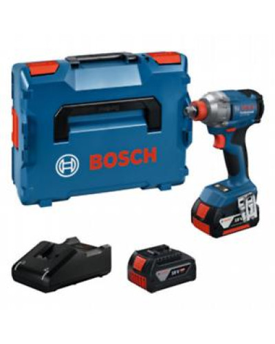 Аккумуляторный ударный гайковерт Bosch GDX 18V-285 Professional,  2 акб GBA 18V 4.0Ah и з/у GAL 18V-40 в L-BOXX