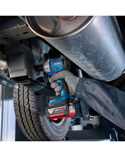 Аккумуляторный ударный гайковерт Bosch GDS 18V-350 Professional, 2 акб GBA 18V 4.0Ah и з/у GAL 18V-20 в L-Case