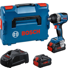 Акумуляторний ударний гайковерт Bosch GDS 18V-750 C Professional, 2 акб ProCore 18V 8.0Аh та з/п GAL1880 CV в L-BOXX