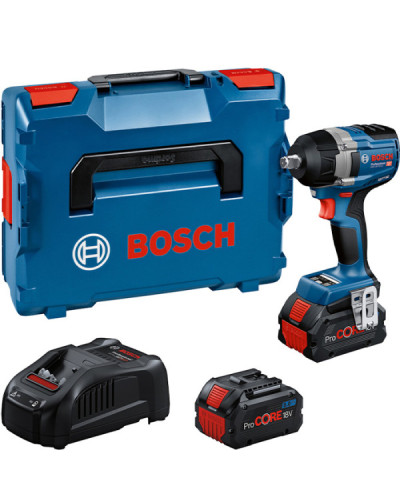 Акумуляторний ударний гайковерт Bosch GDS 18V-750 C Professional, 2 акб ProCore 18V 8.0Аh та з/п GAL1880 CV в L-BOXX