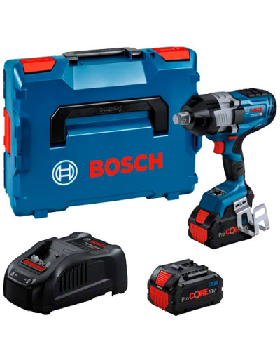 Акумуляторний ударний гайковерт Bosch GDS 18V-1600 HC Professional, 2 акб ProCORE18V 8Аh та з/п GAL 1880 CV в L-BOXX 136