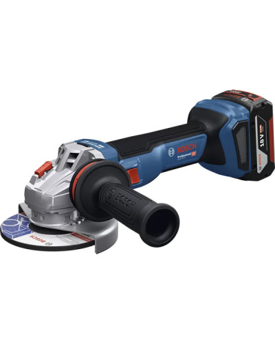 Акумуляторна кутова шліфмашина Bosch GWS 18V-11 Professional, 2 акб GBA 18V 5.0Ah та з/п GAL 1880 CV у  L-BOXX 136
