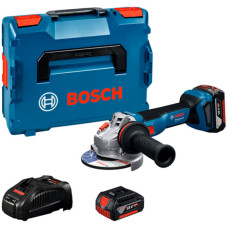 Акумуляторна кутова шліфмашина Bosch GWS 18V-11 S Professional, 2 акб GBA 18V 5.0Ah та з/п GAL 1880 CV у L-BOXX 136