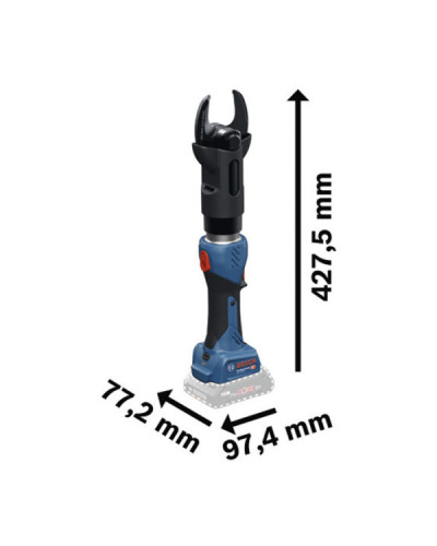 Акумуляторний гідравлічний різак Bosch GKH 18B-50 Professional, без акумулятора та з/п в XL-BOXX