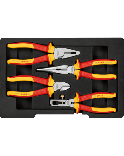 Набор плоскогубцев Bosch VDE Professional, 4 шт