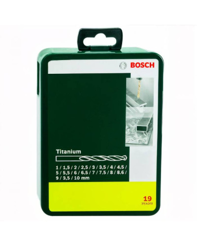 Набір свердел по металу Bosch Promoline HSS-TIN, 19 шт