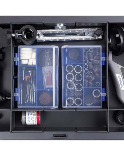 Багатофункціональний інструмент Dremel 4250 Platinum+ з 6 насадками і 128 аксесуарами, в кейсі
