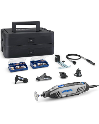 Багатофункціональний інструмент Dremel 4250 Platinum+ з 6 насадками і 128 аксесуарами, в кейсі