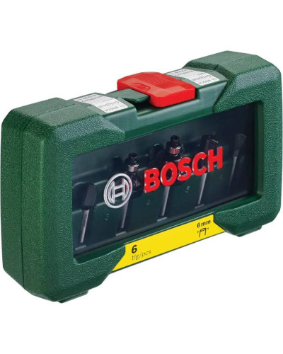 Набор комбинированных фрез Bosch Expert for Wood 6 мм, 6 шт