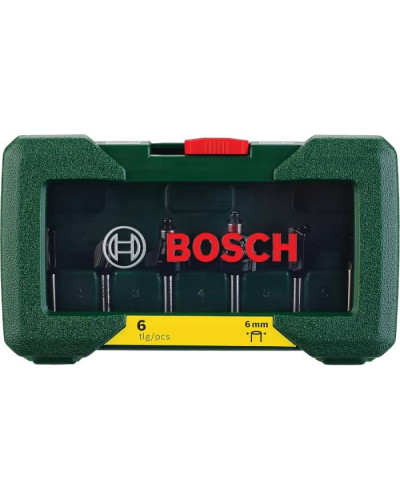 Набор комбинированных фрез Bosch Expert for Wood 6 мм, 6 шт