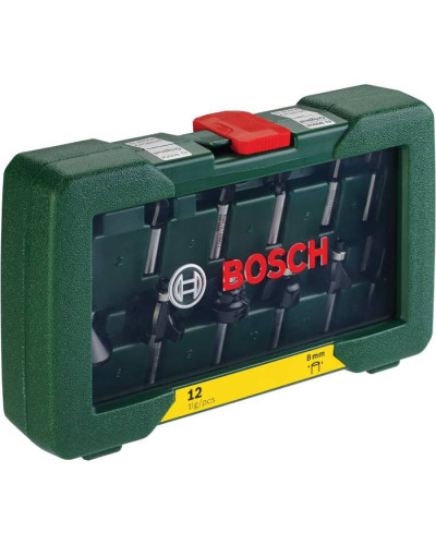 Набор фрез Bosch Expert for Wood 8 мм, 12 шт