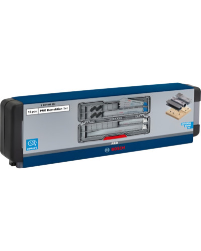 Набір пильних полотен Bosch Pro Demolition Blade Set в ToughBox, 16 шт