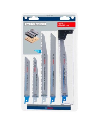 Набор пильных полотен Bosch PRO Demolition Blade Set, 6 шт