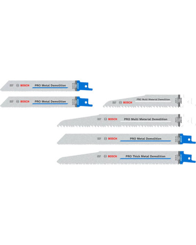 Набор пильных полотен Bosch PRO Demolition Blade Set, 6 шт