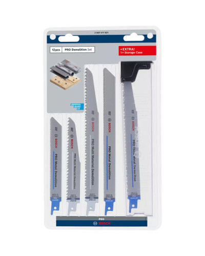 Набір пильних полотен Bosch PRO Demolition Blade Set, 12 шт