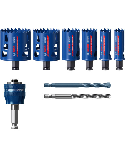 Набор коронок Bosch Expert Tough Material 22-68 мм, 9 шт