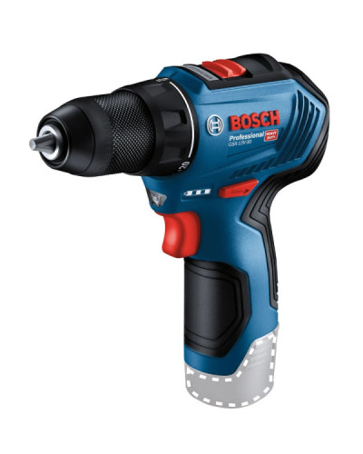 Акумуляторний дриль-шуруповерт Bosch GSR 12V-30 Professional, 2 акб GBA 12 V 2.0 Ah, з/п GAL 12V-203 і 3 набори насадок у сумці