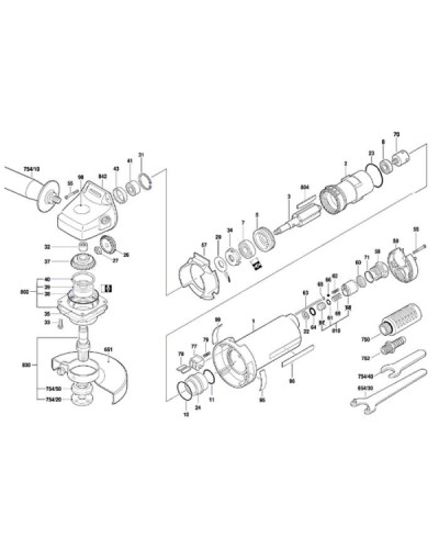 Пневматична кутова шліфмашина Bosch 550 W Professional