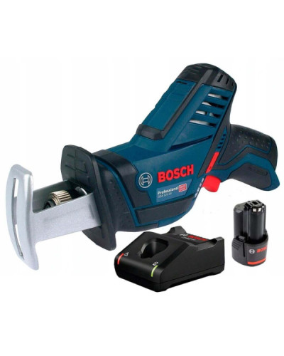 Акумуляторна шабельна пила Bosch GSA 12V-14 Professional з 1 акб GBA 12V 2 Ah, з/п GAL 12V-40 і 2 полотнами Акумуляторна шабельна пила Bosch GSA 12V-14 Professional з 1 акб GBA 12V 2 Ah, з/п GAL 12V-40 і 2 полотнами