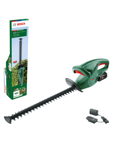 Акумуляторний кущоріз Bosch EasyHedgeCut 18-52-13, 1 акб PBA 18V 2.0Ah, з/п AL 1810 CV