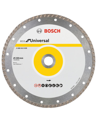 Алмазний диск Bosch ECO for Universal 230x22.23x3.0x7 мм, 10 шт