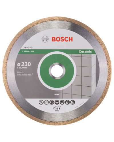 Алмазний круг Bosch Standard for Ceramic 230x25.40x1.6x7 мм