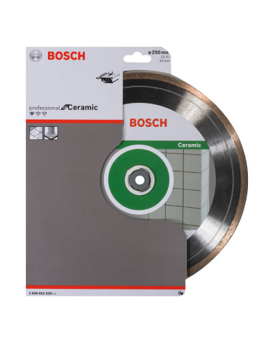Алмазний круг Bosch Standard for Ceramic 250x30+25.40x1.6x7 мм