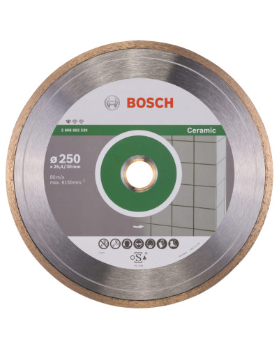 Алмазний круг Bosch Standard for Ceramic 250x30+25.40x1.6x7 мм