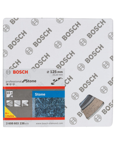 Алмазный круг Bosch Standard for Stone 125x22.23x1.6x10 мм, 10 шт