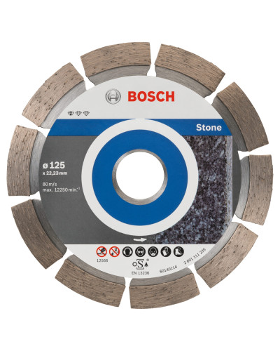 Алмазный круг Bosch Standard for Stone 125x22.23x1.6x10 мм, 10 шт